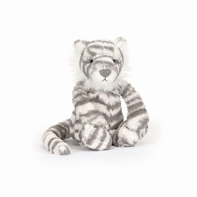 Jellycat Bashful Snow Tiger New Zealand | FKIJV0639